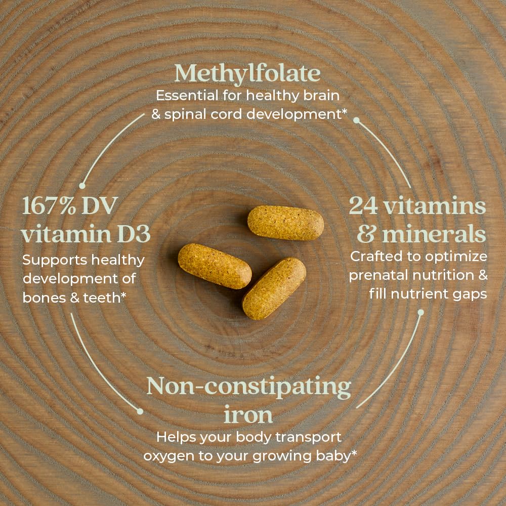New Chapter Advanced Perfect Prenatal Vitamins, 270ct, Made with Organic, Non-GMO Ingredients for Healthy Baby & Mom - Folate (Methylfolate), Whole-Food Fermented Iron, Vitamin D3 + Ginger Nirvana Guru
