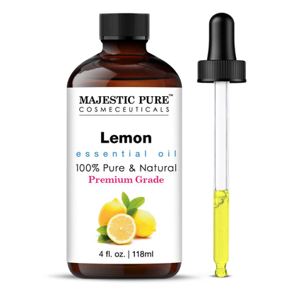 Majestic Pure Lavender Essential Oil with Glass Dropper | 100% Pure and Natural Lavender Oil | Premium Grade Essential Oils for Diffusers, Skin, Aromatherapy, Massage | 4 Fl Oz - Nirvana Guru