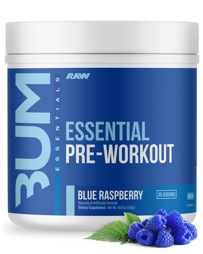 RAW Nutrition - Essential Pre - Chris Bumstead Pre Workout Formula, Sports Nutrition Pre-Workout Powders | Men & Womens Drink, Energy Powder for Working Out (Peach Mango)