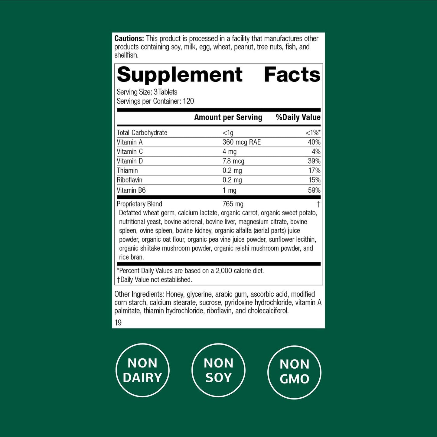 Standard Process Catalyn - Whole-Food Based Foundational Support for General Wellbeing with Vitamins D, C, A & B6, Thiamine, Riboflavin, Magnesium Citrate & More - 90 Tablets Nirvana Guru