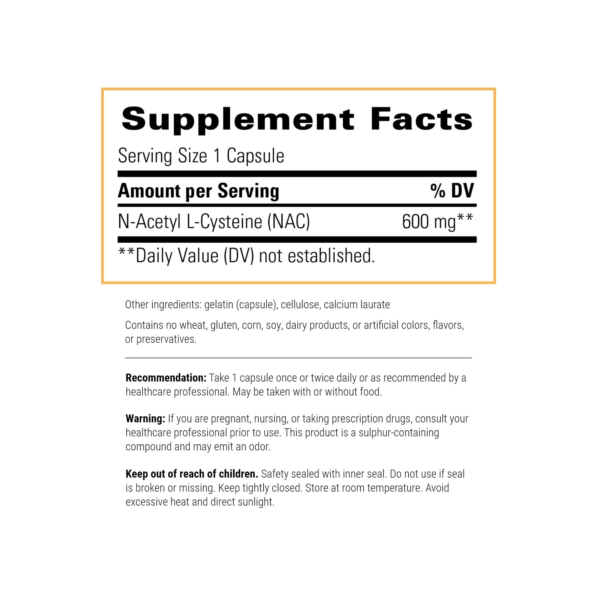 Integrative Therapeutics NAC Supplement (N-Acetyl L-Cysteine) - Vital in Cellular Antioxidant Pathways - 60 Capsules - Nirvana Guru