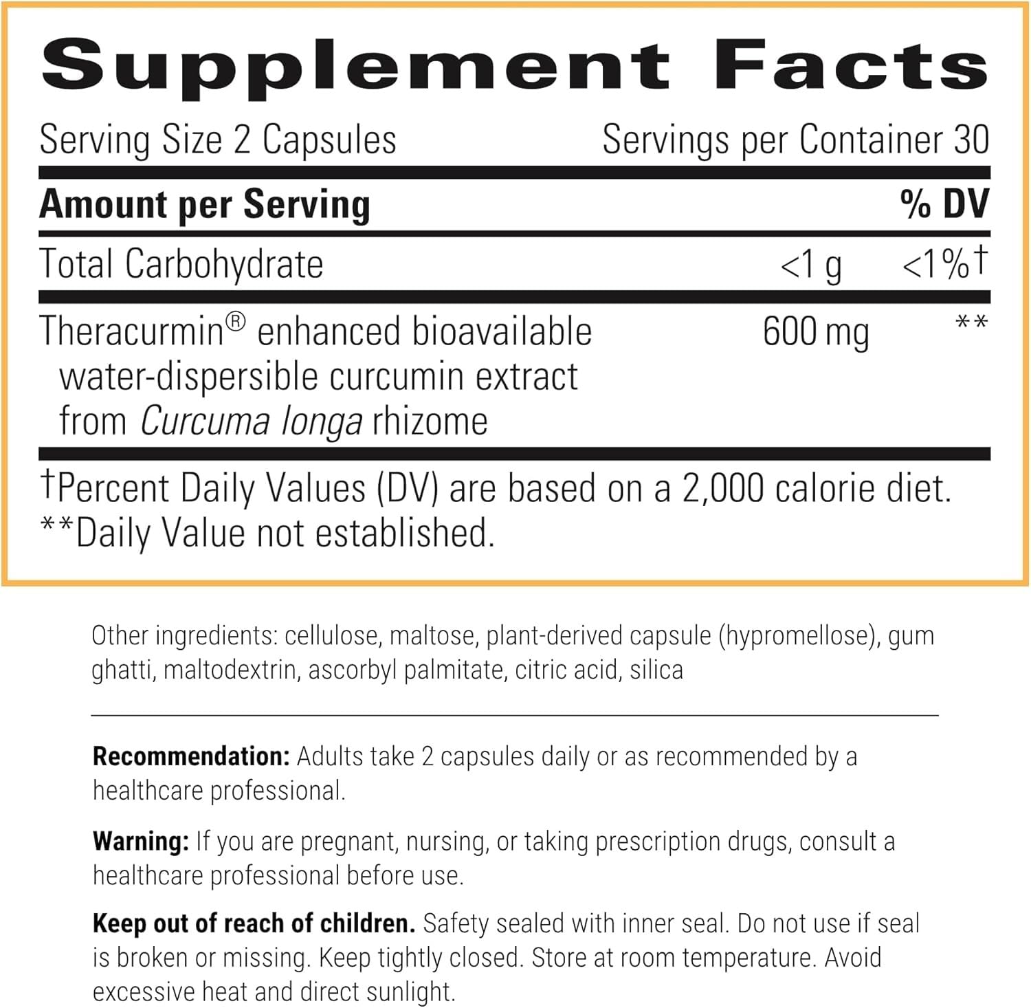 Integrative Therapeutics Theracurmin HP - High Absorption Turmeric & Curcumin Supplement - 27x More Bioavailable - Relief of Minor Discomfort Due to Occasional Overuse* - Vegan - 120 Capsules - Nirvana Guru