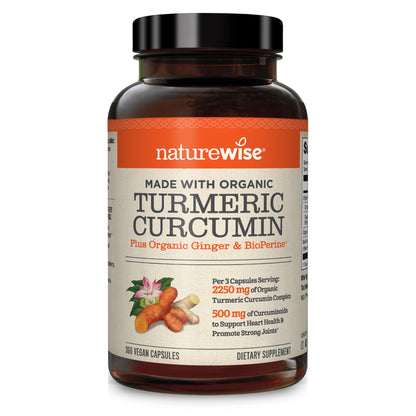 NatureWise Curcumin Turmeric 2250mg - 95% Curcuminoids & BioPerine Black Pepper Extract for Advanced Absorption - Daily Joint and Immune Health Support - Vegan, Non-GMO, 180 Count[60-Day Supply] Nirvana Guru