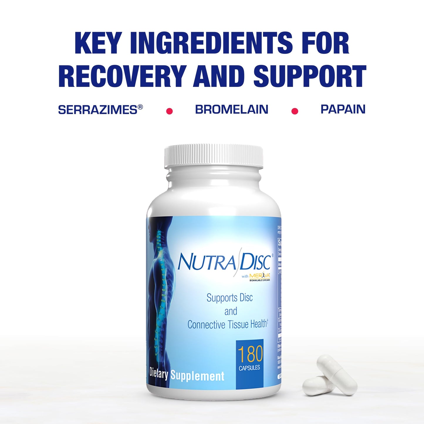 Nutra Disc & Joint Support Supplement - Clinically Formulated Restorative Cartilage Ligament and Tendon Supplement with Patented Meriva Curcumin & Glucosamine and Chondroitin for Adults - 45 Servings Nirvana Guru