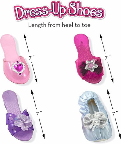 Melissa & Doug Dress-Up Shoes Set for Kids (4 Pairs) – Step In Style! High-Heeled Role Play Shoes – Pretend Play Costume Accessories for Toddlers & Preschool Ages 3+ nirvanaguru