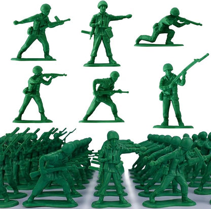 HAPTIME Classic Toy Soldiers Set (50 pcs), Green Army Men Action Figures, Plastic Military Toys for Boys- Inspire Creative Play and Learning Adventures for Kids nirvanaguru