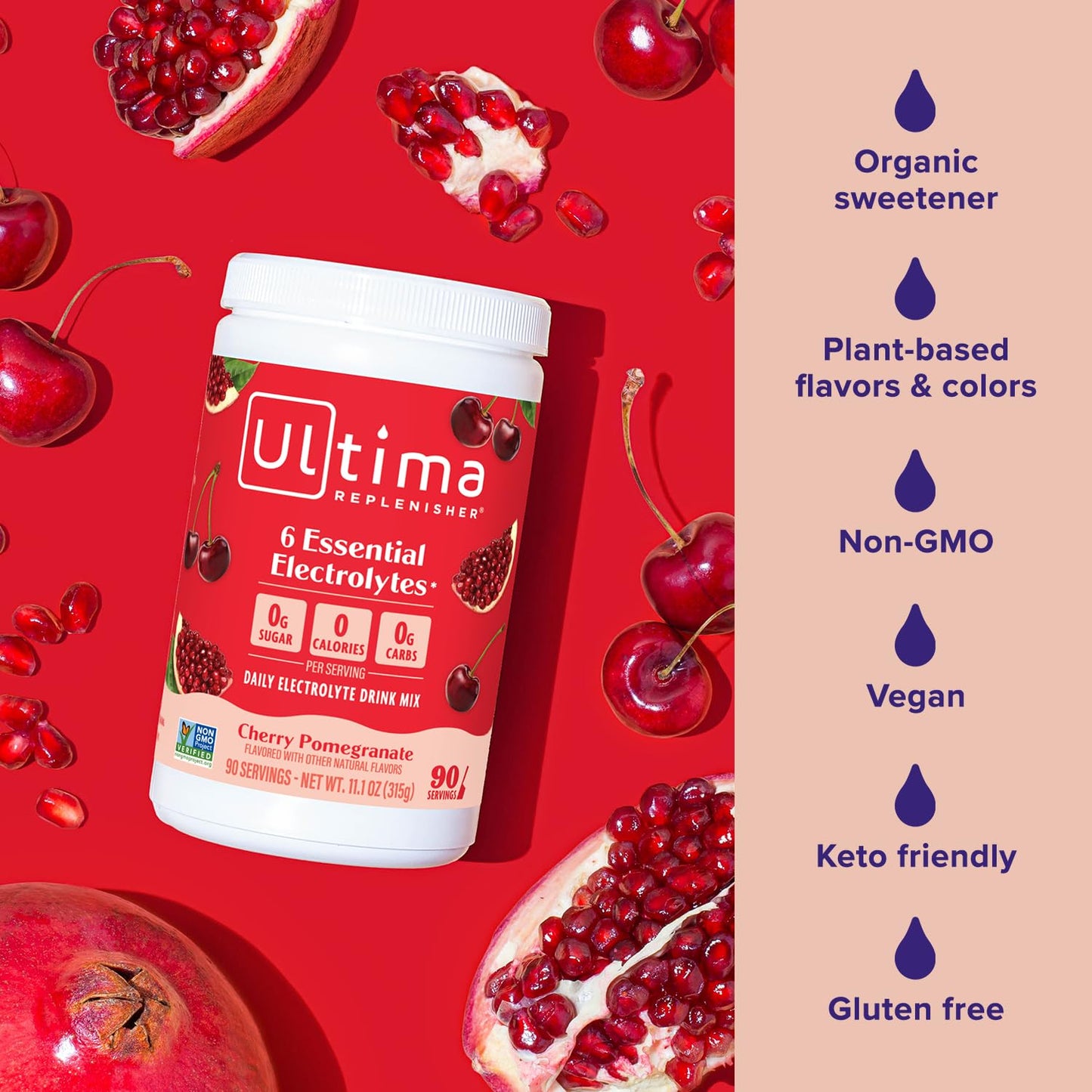 Ultima Replenisher Daily Electrolyte Powder Drink Mix – Sugar Free – Lemonade, 90 Servings – Hydration Powder with 6 Key Electrolytes and Trace Minerals – Keto Friendly, Vegan, Non-GMO - Nirvana Guru