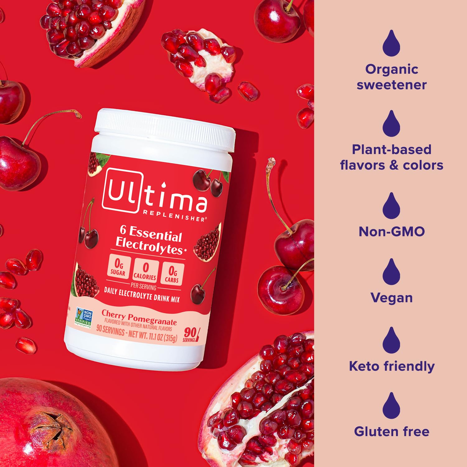 Ultima Replenisher Daily Electrolyte Powder Drink Mix – Sugar Free – Lemonade, 90 Servings – Hydration Powder with 6 Key Electrolytes and Trace Minerals – Keto Friendly, Vegan, Non-GMO - Nirvana Guru