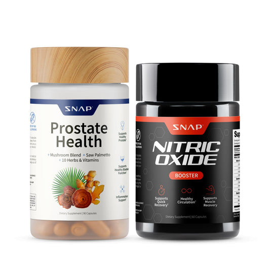 Snap Supplements Prostate Health Support Supplement, Saw Palmetto for Men Plus Stinging Nettle Root, Magnesium Citrate, Zinc and Plant Sterols, Supports Male Urinary Tract Health, 90 Capsules - Nirvana Guru