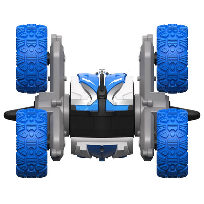 Threeking RC Stunt Cars Remote Control Car Double-Sided Driving 360-degree Flips Rotating Car Toy, Green Nirvana Guru