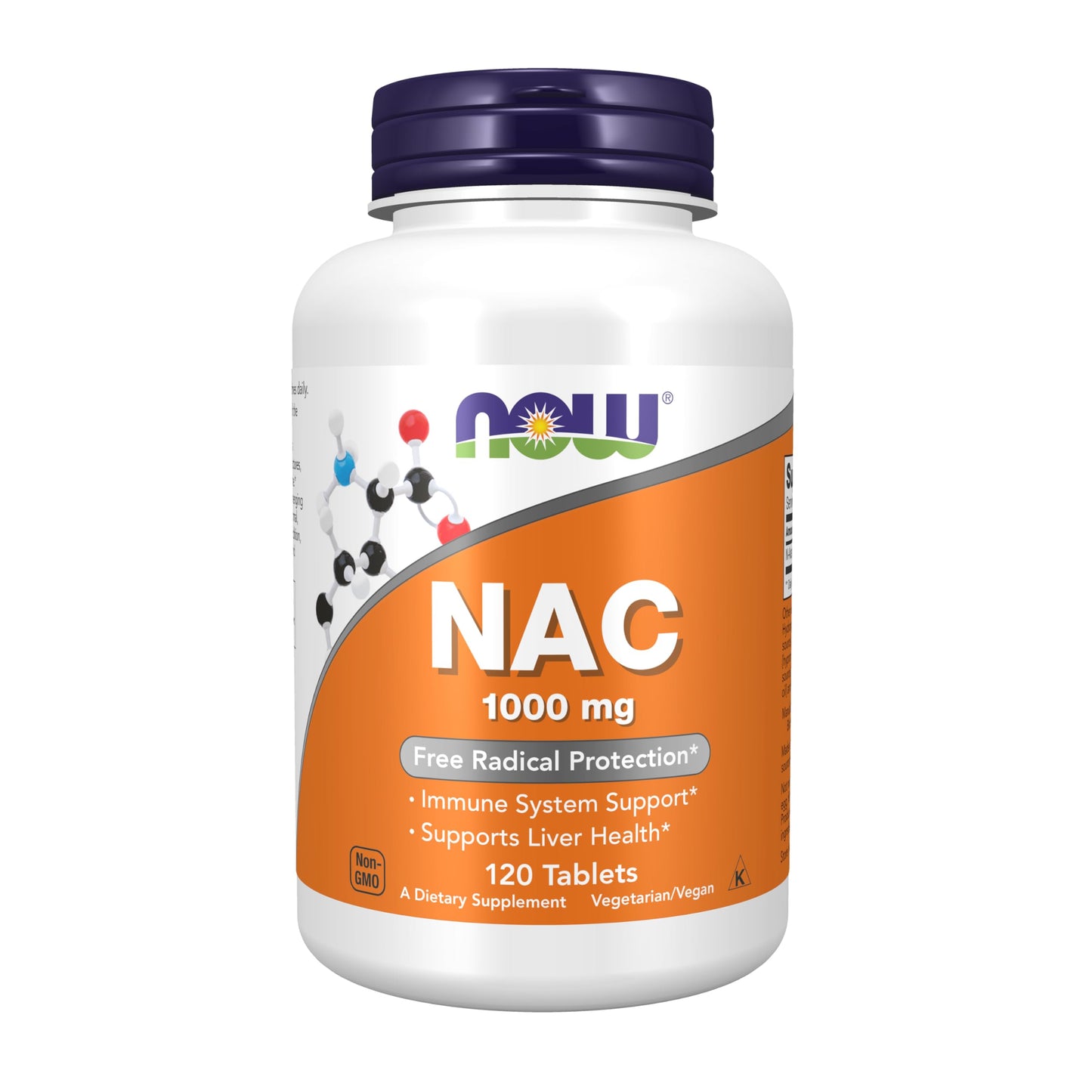 NOW Foods Supplements, NAC (N-Acetyl-Cysteine) 1,000 mg, Free Radical Protection*, 120 Tablets - Nirvana Guru