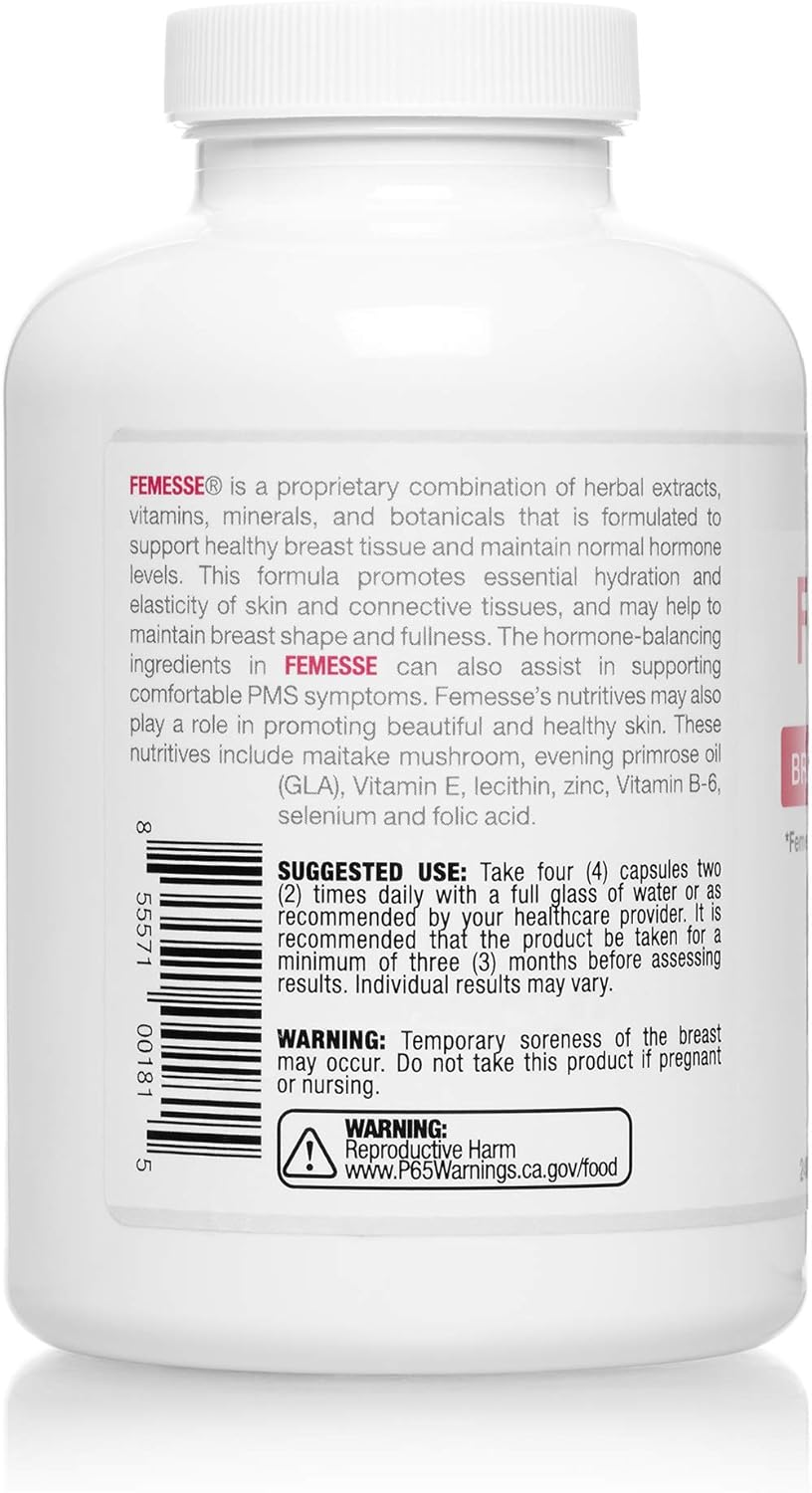 Arthur Andrew Medical, Femesse, Breast and Balance, Beauty and Hormone Support, Vegan, Gluten Free, 240 Capsules (60 Servings) Nirvana Guru