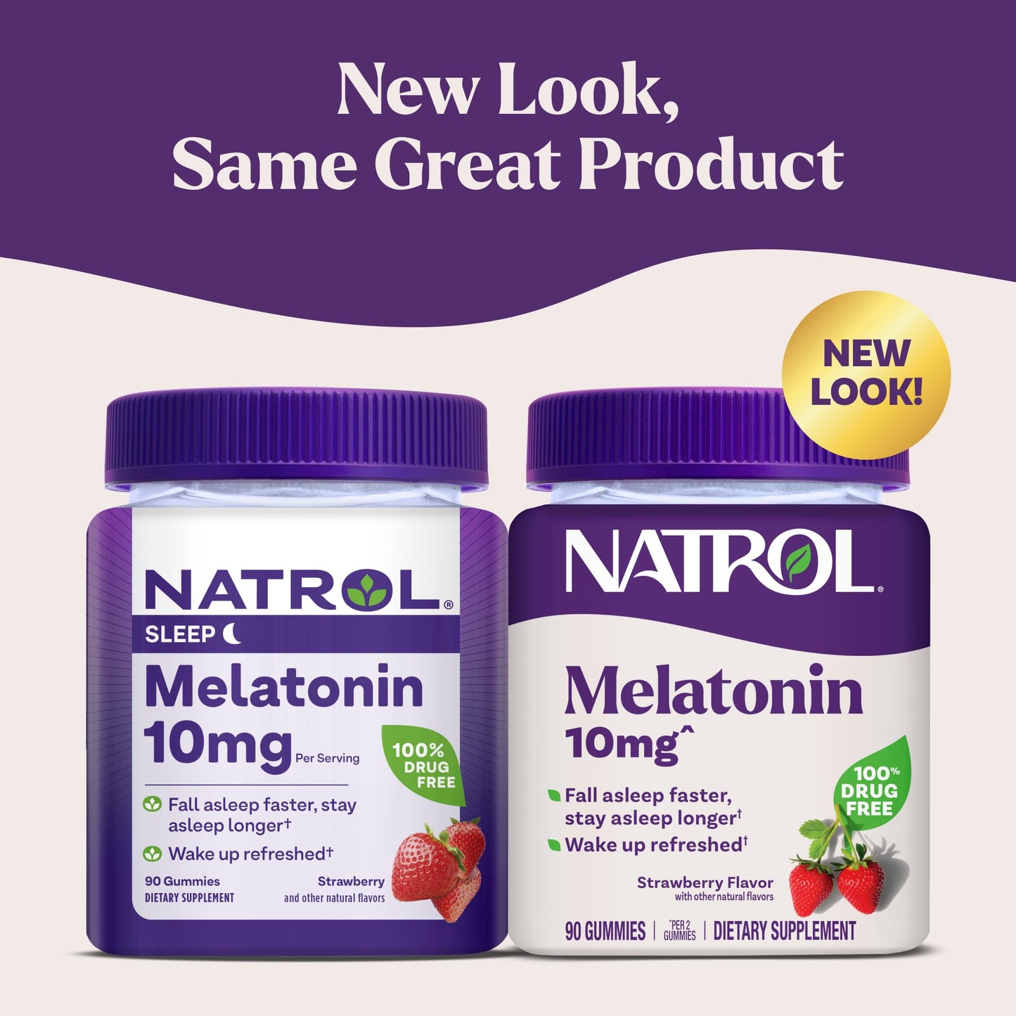 Natrol Melatonin Gummies, Sleep Support for Adults, Melatonin 10 mg, 140 Strawberry-Flavored, Up to 70 Days