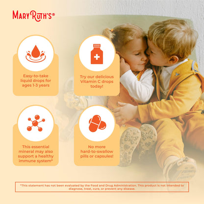 MaryRuth Organics Toddler Vitamin C Drops | USDA Organic Vitamin C Liquid Drops for Toddler | Ages 1-3 Years | Vitamin for Immune Support & Overall Health | Vegan | Non-GMO | Gluten Free | 30 Servings - Nirvana Guru