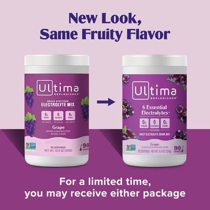 Ultima Replenisher Daily Electrolyte Powder Drink Mix – Sugar Free – Lemonade, 90 Servings – Hydration Powder with 6 Key Electrolytes and Trace Minerals – Keto Friendly, Vegan, Non-GMO - Nirvana Guru