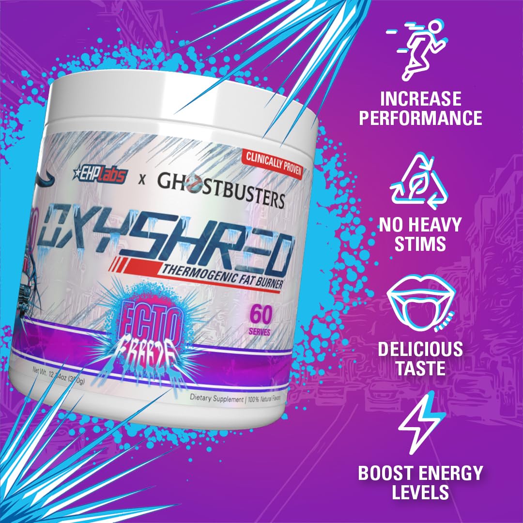 EHP Labs OxyShred Pre Workout Powder - Preworkout Powder with L Glutamine & Acetyl L Carnitine, Energy Boost Drink - Mango, 60 Servings Nirvana Guru