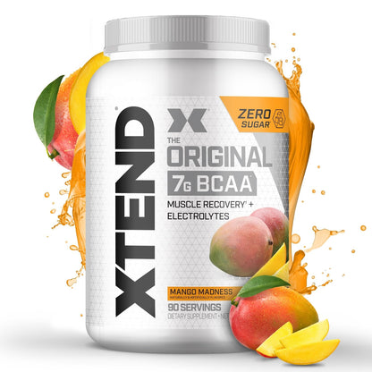 Original BCAA Powder Airheads Candy Flavor, 7g BCAA and 2.5g L-Glutamine, Sugar Free Post Workout Muscle Recovery Drink with Amino Acids for Men & Women, 30 Servings Nirvana Guru