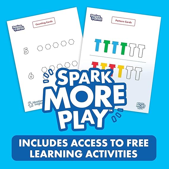 Educational Insights Design & Drill ABCs & 123s - Construction Toys & Toddler Tools, Kids Tool Set with Real Electric Drill Toy, Preschool Learning Activities, Building Kits and Gifts for Ages 3+ nirvanaguru