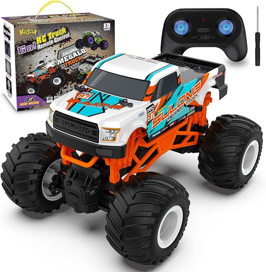 1:16 Scale RC Monster Truck - 2.4GHz All Terrain Car for Kids 4-12, 20 Km/h Off Road RC Truck, Christmas or Birthday Gift Nirvana Guru