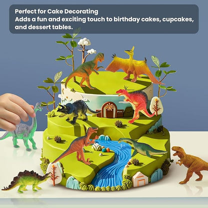 Dinosaur Toys for Kids 3-5, 10 PCS Realistic Plastic Dinosaur Figure Toy Set Including T-Rex, Stegosaurus, Spinosaurus, Ideal Gift for Toddlers Boys Girls, Dino Boy Toy nirvanaguru