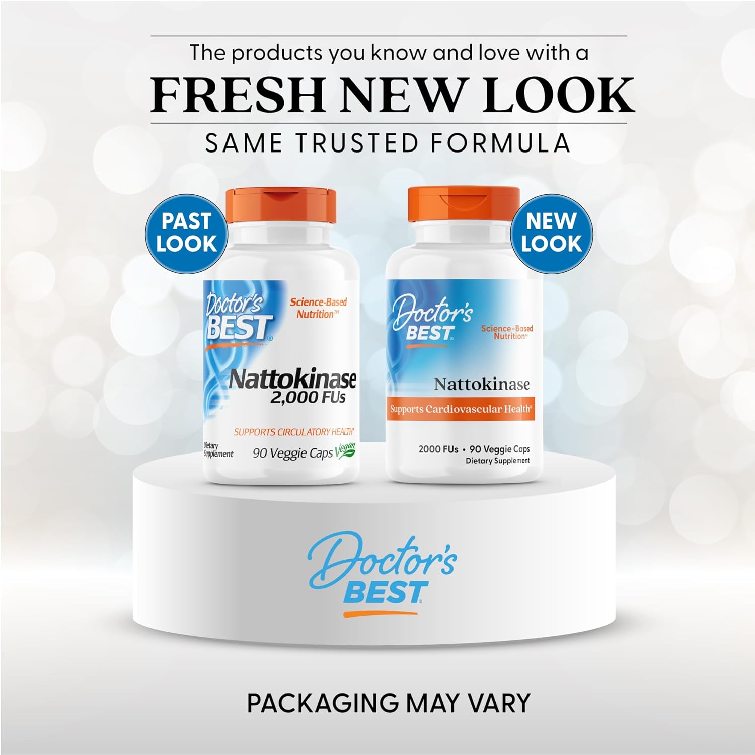 Doctors Best Nattokinase, 2000 Fus, Supports Cardiovascular Health, Non-GMO, Vegan 90 Veggie Caps - Nirvana Guru