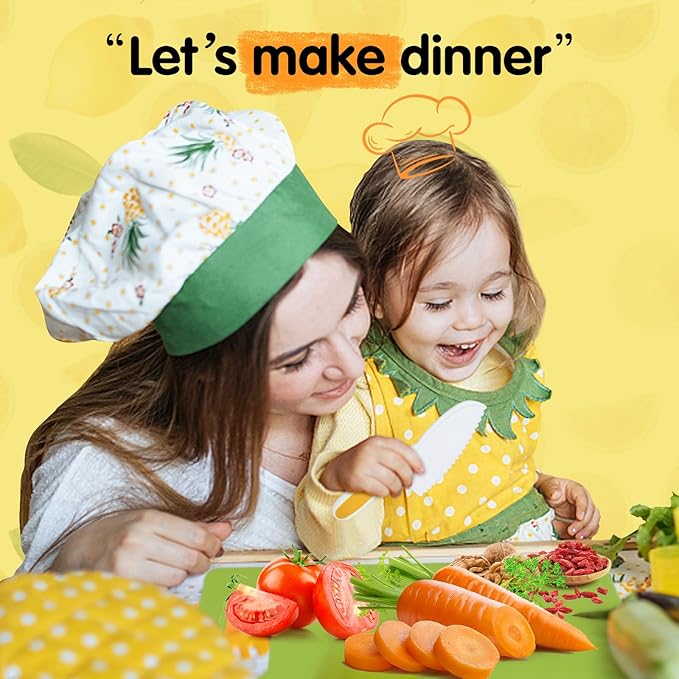 28PCS Toddler Knife Set - Kids Knifes for Real Cooking, Montessori Kids Kitchen Knife Set with Cutting Board Crinkle Cutters Kid Safe Knives, Toddlers Kitchen Tools for Age 2-10 Year Old Girl Boy nirvanaguru