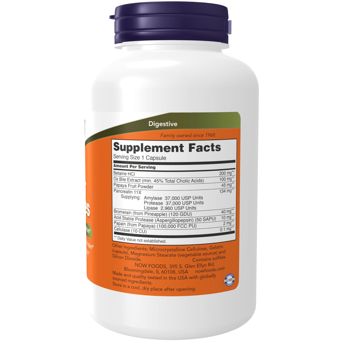 NOW Foods Supplements, Super Enzymes, Formulated with Bromelain, Ox Bile, Pancreatin and Papain,180 Capsules - Nirvana Guru
