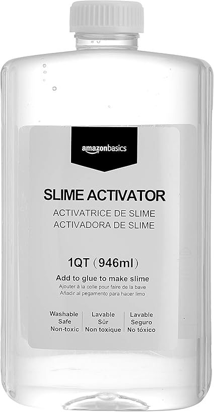 Amazon Basics Slime Activator Solution 1 QT (946ml), Baking Soda, Transparent nirvanaguru
