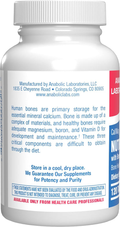 Calcium Magnesium D3 Bone Supplement for Women - Clinical Bone Strength Supplement with Magnesium Calcium Vitamin D3 & Boron Complex for Bone Maintenance - 120 Count Nutra Cal 1:1 Nirvana Guru