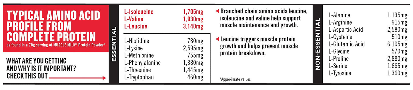 Muscle Milk Genuine Protein Powder, Chocolate, 1.93 Pounds, 13 Servings, 32g Protein, 2g Sugar, Calcium, Vitamins A, C & D, NSF Certified for Sport, Energizing Snack, Packaging May Vary Nirvana Guru