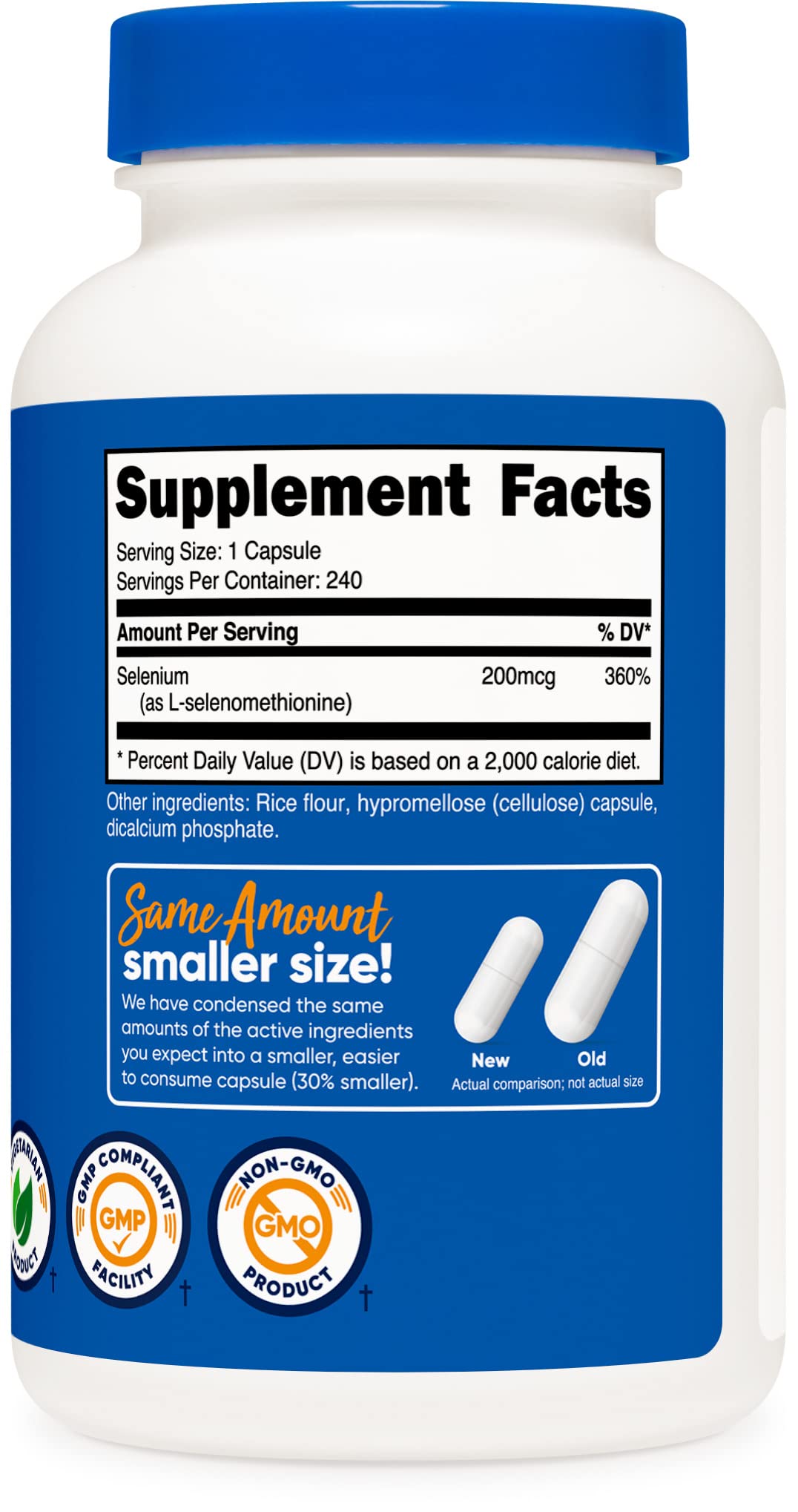 Nutricost Selenium 200mcg, 240 Vegetarian Capsules, Non-GMO, Gluten Free L-Selenomethionine Nirvana Guru
