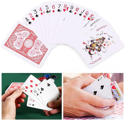 LotFancy Playing Cards, 12 Pack, Decks of Cards Bulk, Poker Size, Standard Index, for Blackjack, Euchre, Canasta Card Game, 6 Blue and 6 Red, Casino Grade Poker Cards nirvanaguru