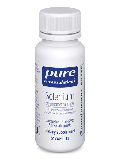 Pure Encapsulations Selenium - 200 mcg - for Healthy Cellular Function, Immune System & Antioxidant Defenses - Mineral Supplement - Vegan & Gluten Free - 60 Capsules Nirvana Guru