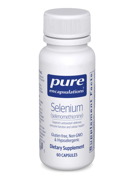 Pure Encapsulations Selenium - 200 mcg - for Healthy Cellular Function, Immune System & Antioxidant Defenses - Mineral Supplement - Vegan & Gluten Free - 60 Capsules Nirvana Guru