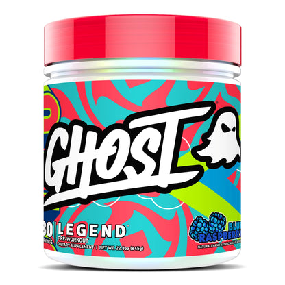 GHOST Legend Pre-Workout Powder, Blue Raspberry - 30 Servings – Pre-Workout for Men & Women with Choline, L-Citrulline, & Beta Alanine for Energy & Focus Nirvana Guru