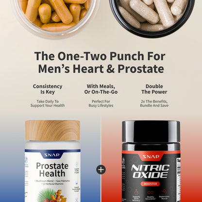 Snap Supplements Prostate Health Support Supplement, Saw Palmetto for Men Plus Stinging Nettle Root, Magnesium Citrate, Zinc and Plant Sterols, Supports Male Urinary Tract Health, 90 Capsules - Nirvana Guru