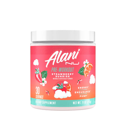 Alani Nu Pre Workout Powder Hawaiian Shaved ICE, Amino Energy Boost, Endurance Supplement, Sugar Free, 200mg Caffeine, L-Theanine, Beta-Alanine, L-Citrulline, 30 Servings Nirvana Guru