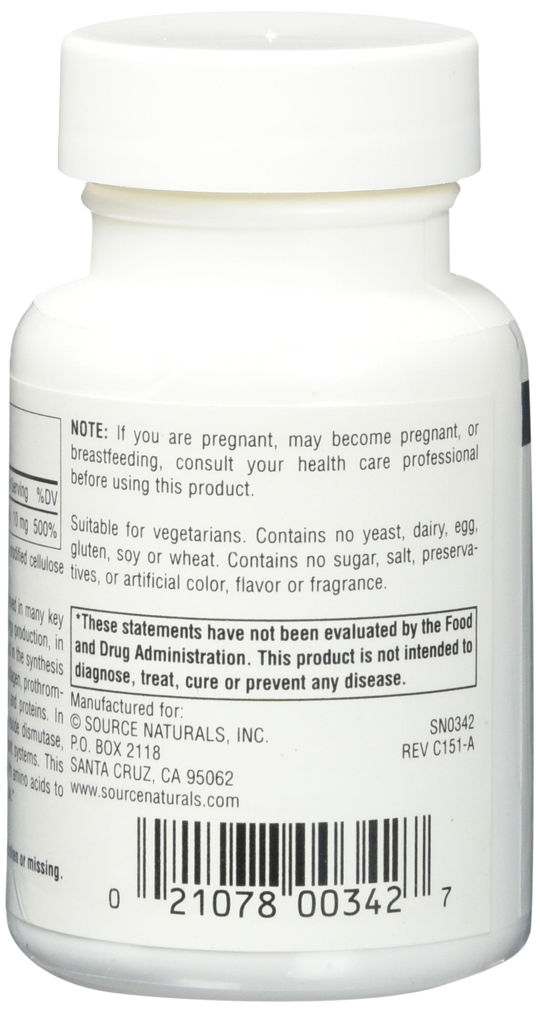 Source Naturals Manganese, Amino Acid Chelate - Supports Energy Production - 250 Tablets Nirvana Guru