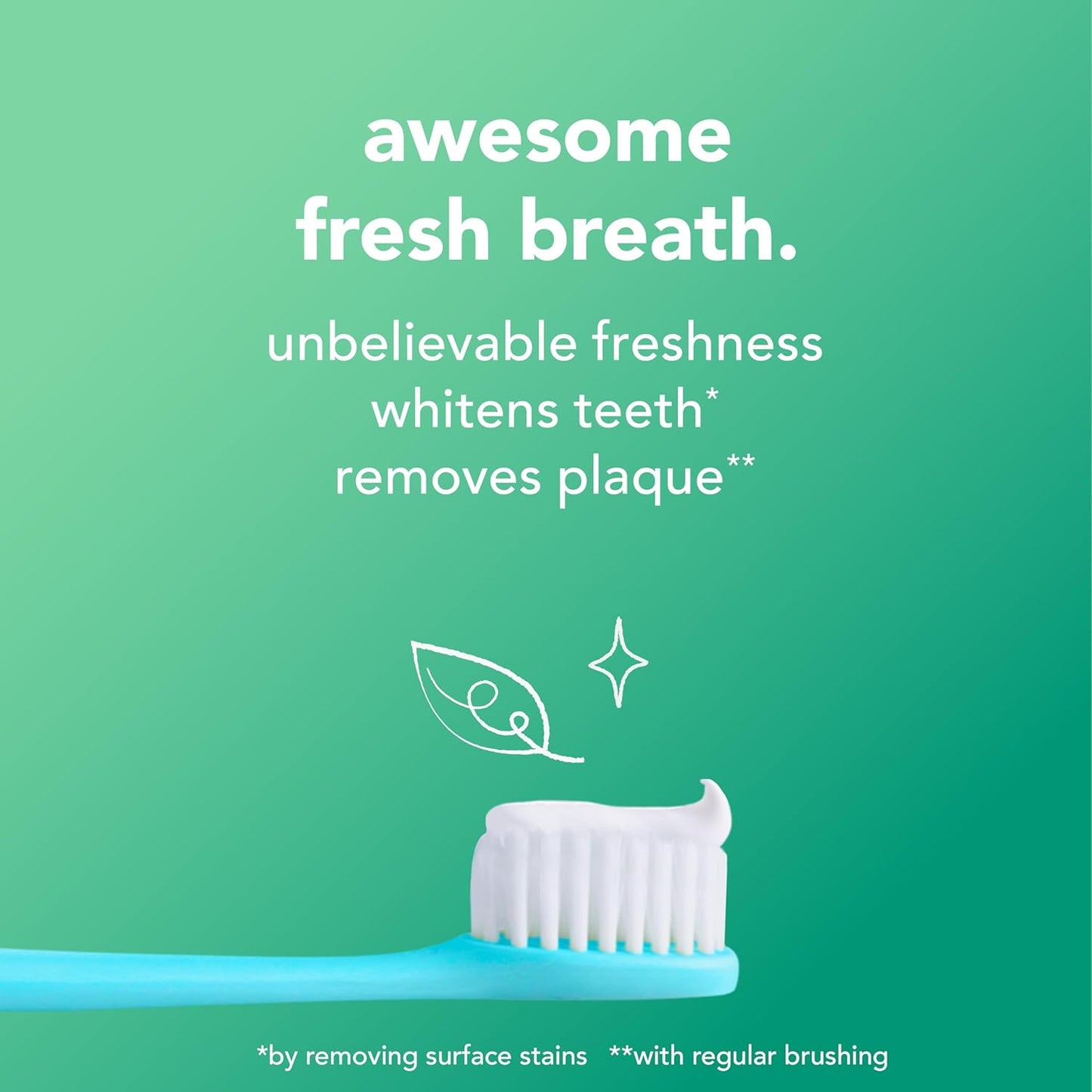 hello Super Fresh Fluoride Free Toothpaste, Toothpaste for Bad Breath, Helps Remove Surface Stains, Natural Spearmint, 3 Pack, 4.7 Oz Tubes Nirvana Guru