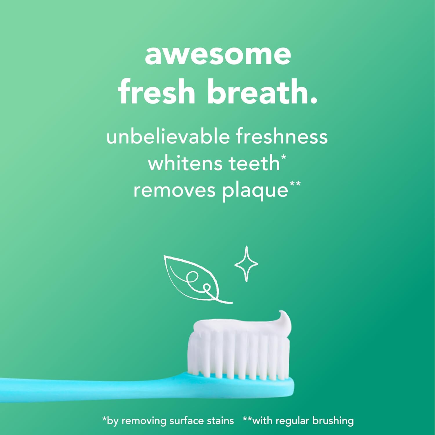 hello Super Fresh Fluoride Free Toothpaste, Toothpaste for Bad Breath, Helps Remove Surface Stains, Natural Spearmint, 3 Pack, 4.7 Oz Tubes Nirvana Guru