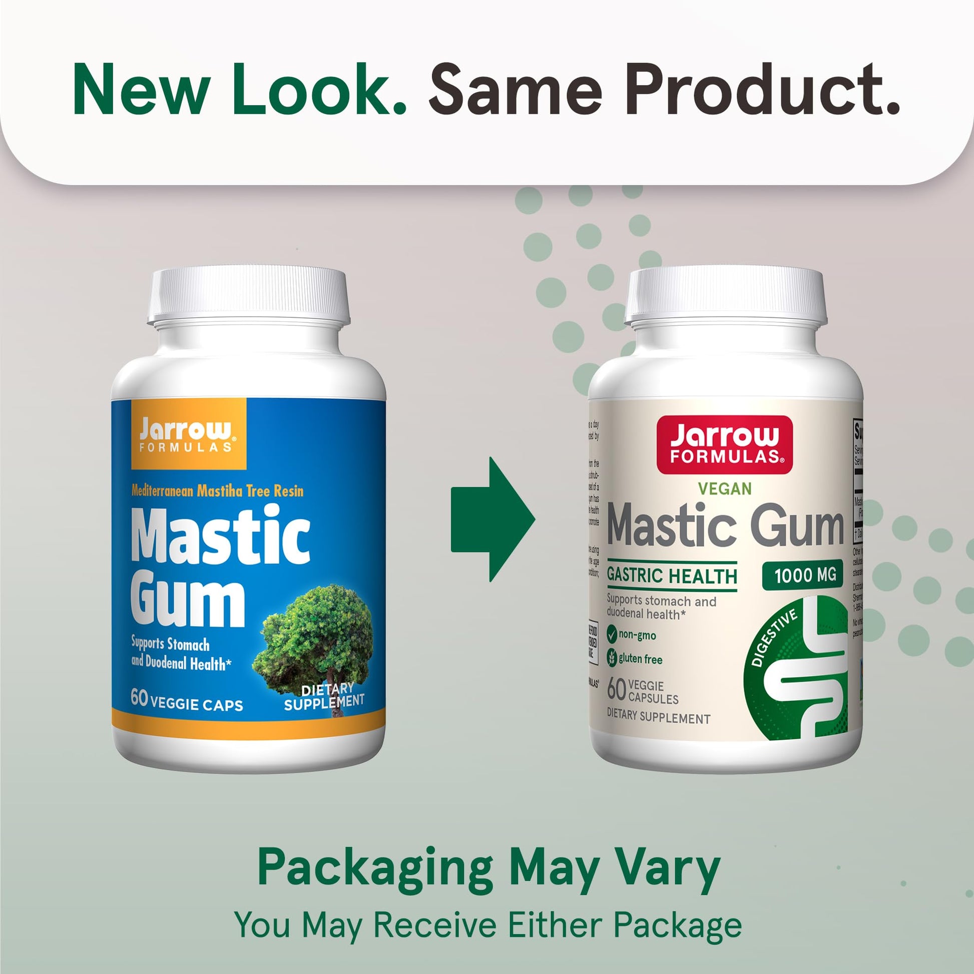 Jarrow Formulas Mastic Gum 1000 mg, Dietary Supplement for Gastrointestinal Health Support, 60 Veggie Capsules, 30 Day Supply - Nirvana Guru