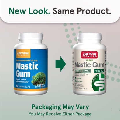 Jarrow Formulas Mastic Gum 1000 mg, Dietary Supplement for Gastrointestinal Health Support, 60 Veggie Capsules, 30 Day Supply - Nirvana Guru