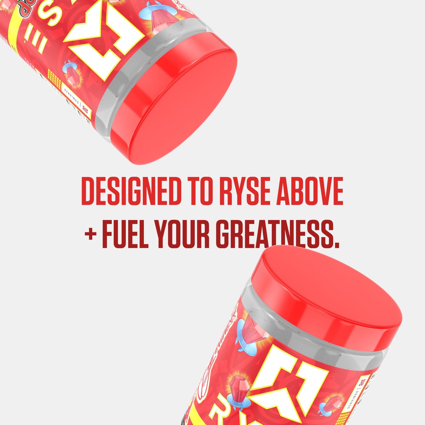 RYSE Loaded Pre Workout Powder - Ring Pop Cherry - Daily Pre-Workout for Men & Women with 325mg Caffeine, Beta Alanine, and Citrulline for Pump, Focus, and Energy - 30 Servings Nirvana Guru