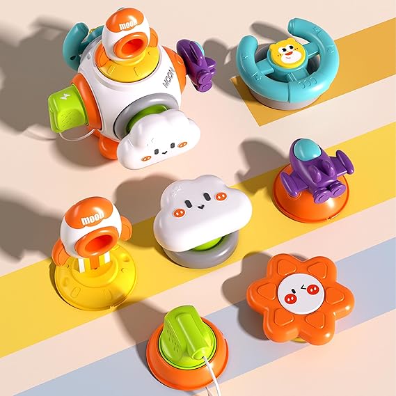 Montessori Sensory Toys for Toddlers 1-3 - Travel Activities Busy Board Cube - Baby Gifts for 6 9 12 18 Months 1 2 One Year Old Infant Boys Girls - Airplane Plane Car Travel Toys Educational Learning nirvanaguru