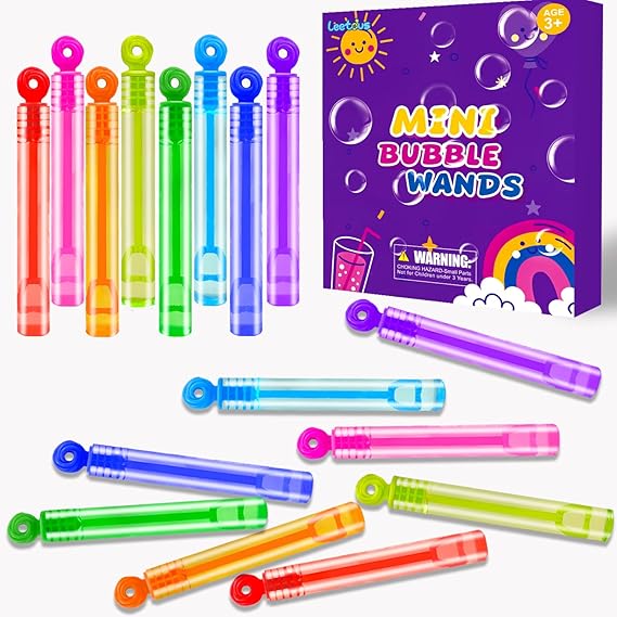 Party Goodie Bag Stuffer Fillers for Kids, 32 Pack Mini Bubble Wand Toys Gifts for Toddlers, Small Pinata Birthday Camping Wedding Party Favors Supplies, Classroom School Stuff Prizes Treats Non Candy nirvanaguru