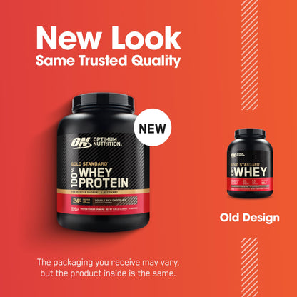 Optimum Nutrition Gold Standard 100% Whey Protein Powder, Double Rich Chocolate, 2 Pound (Packaging May Vary) - Nirvana Guru