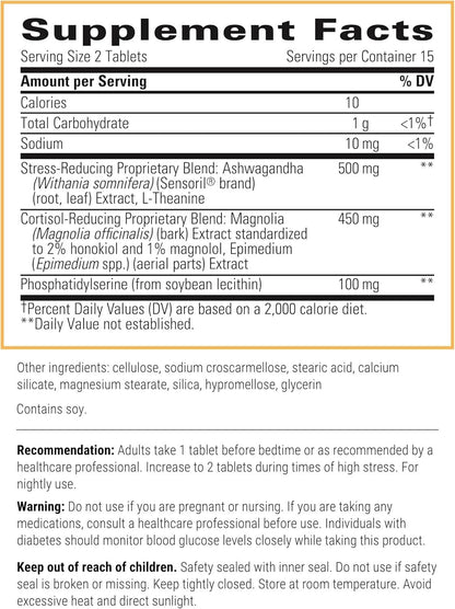 Integrative Therapeutics - Cortisol Manager - Supplement with Ashwagandha and L-Theanine - Supports Relaxation & Calm* - 90 Tablets - Nirvana Guru