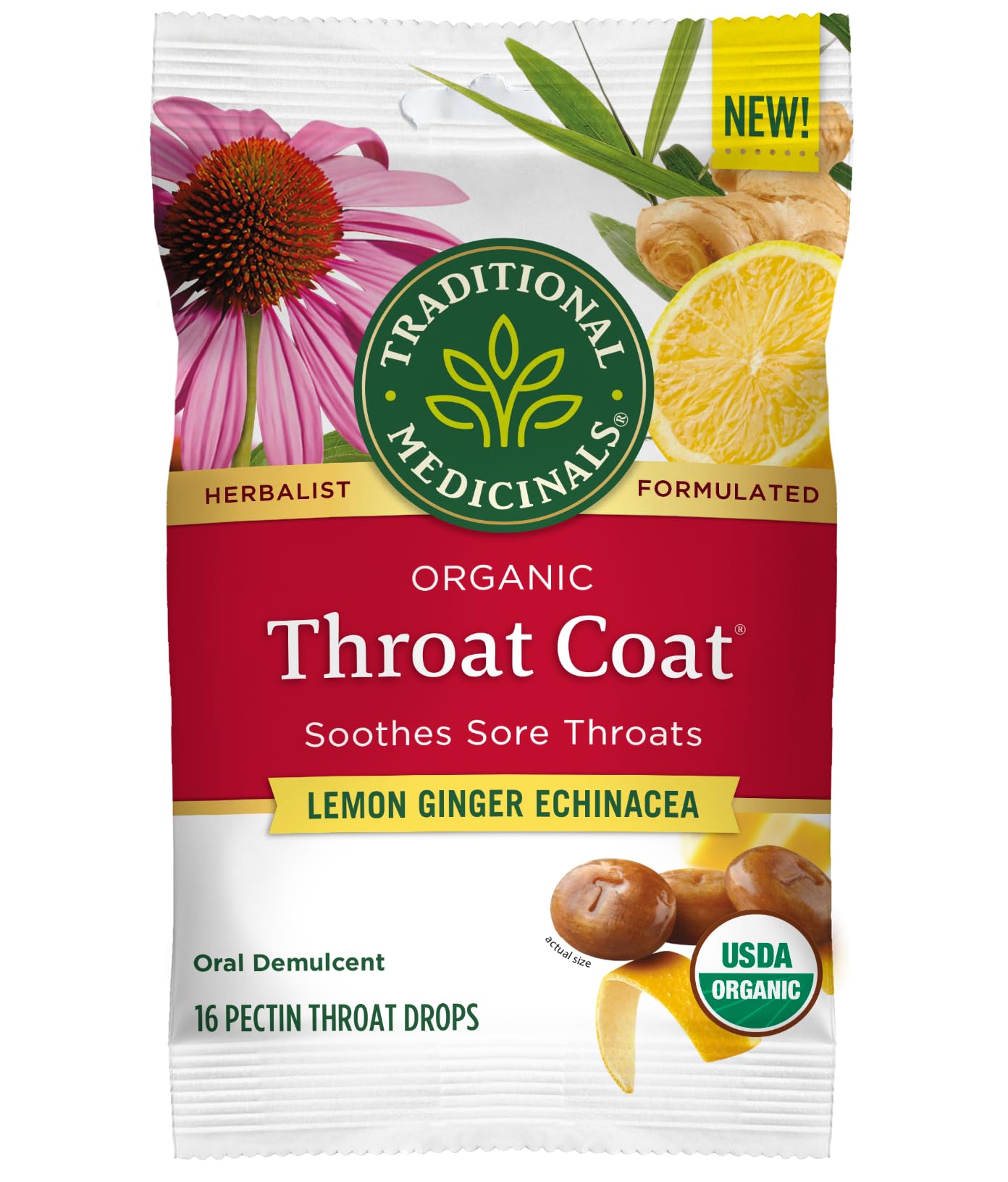 Traditional Medicinals Lozenges, Organic Morning Ease Lemon Ginger, Relieves Nausea & Morning Sickness Associated w/Normal Pregnancy, 30 Individually Wrapped Lozenges - Nirvana Guru