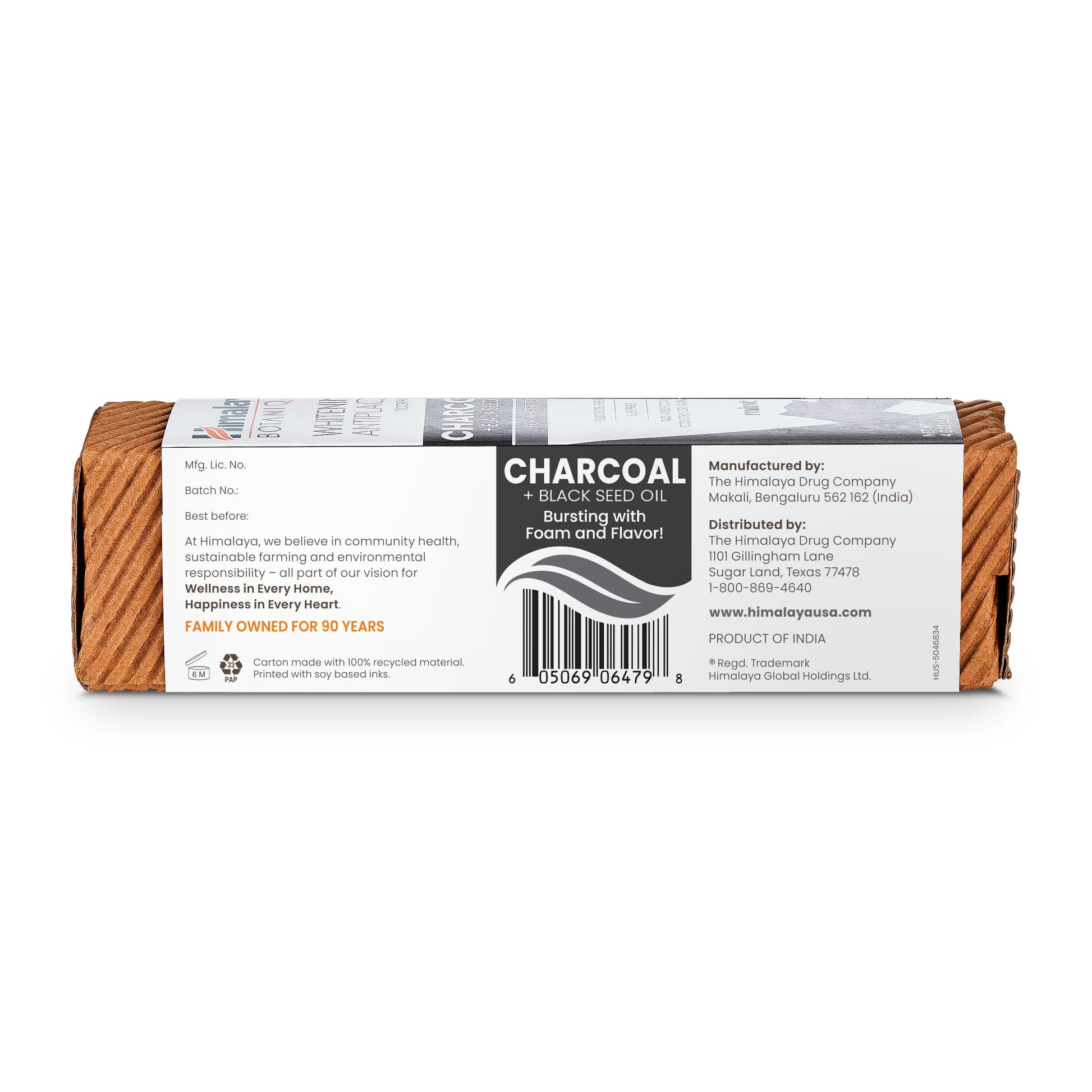 Himalaya Botanique Whitening Antiplaque Toothpaste with Charcoal + Black Seed Oil, Fluoride Free, for Whiter Teeth, 4 oz, 2 Pack… - Nirvana Guru