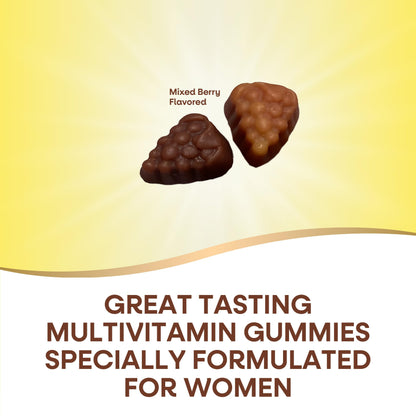 Nature's Way Alive! Women's Daily Gummy Multivitamins, 16 Vitamins & Minerals, Energy Metabolism*, Hair Skin & Nails*, Vegetarian, Mixed Berry Flavored, 150 Gummies (Packaging May Vary) - Nirvana Guru